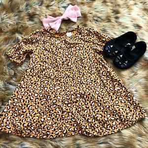 Old navy leopard dress 18-24m